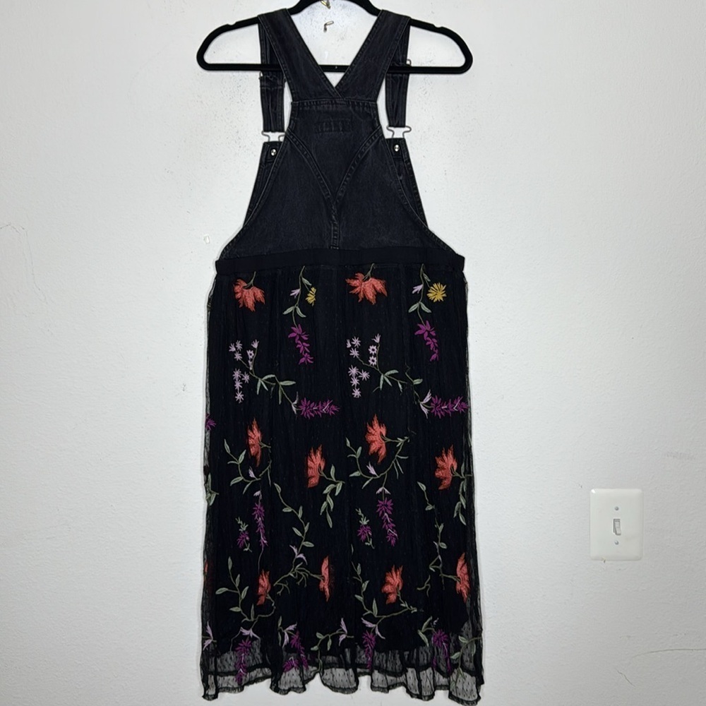 Gothic Jordache jumper with fishnet embroidered skirt retro size medium - Picture 2 of 8